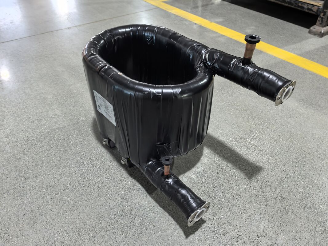 Диапазон рабочей температуры минус 50 до 150 градусов Коаксиальный теплообменник трубка в трубной структуре Нагревательная способность от 6 до 300 кВт