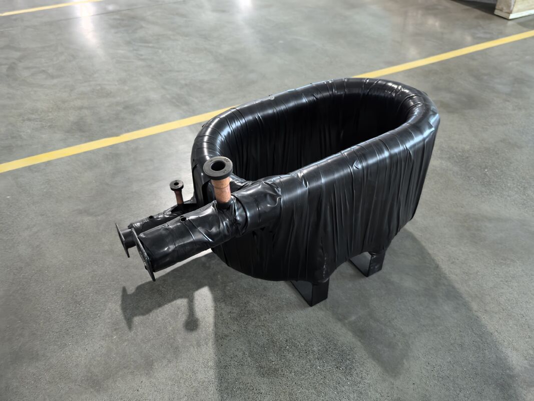 Диапазон рабочей температуры минус 50 до 150 градусов Цельсия Коаксиальный теплообменник высотой от 120 до 1000 миллиметров и шириной 140 миллиметров для теплового управления