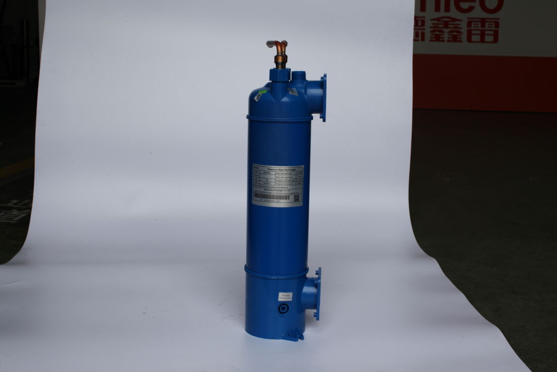 Титановый теплообменник для отопления и охлаждения, рассчитанный на температуру от 0 до 40 градусов по Цельсию с низким уровнем технического обслуживания