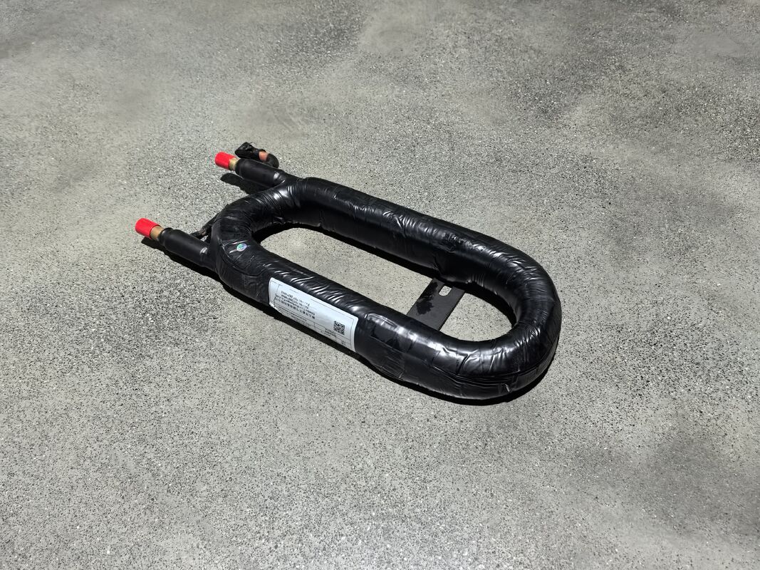 Диапазон рабочих температур от 20°C до 65°C Коаксиальный теплообменник шириной 140 мм с переменной площадью теплопередачи для промышленных применений