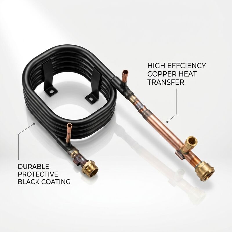 Изготовленный на заказ коаксиальный теплообменник HVAC, 4,2 МПа, сторона хладагента, 1,0 МПа, сторона воды, конденсаторный испаритель, не требующий особого обслуживания